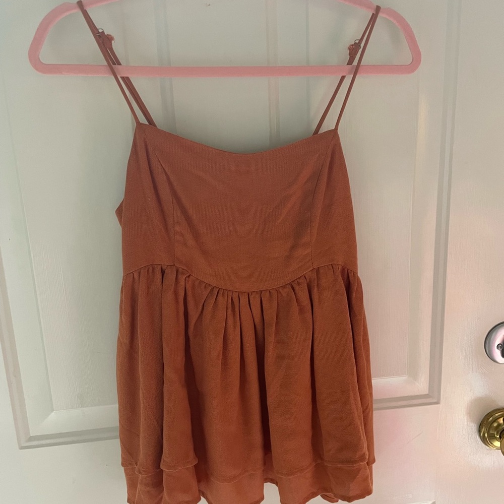 Orange tank top